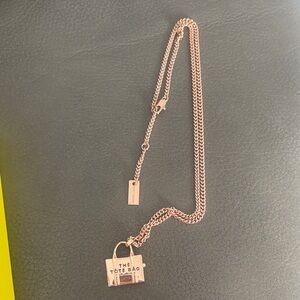 Marc Jacobs The Tote Bag Rose Gold Necklace